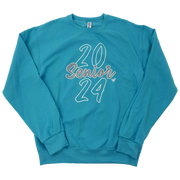 Senior 2024 Sparkle Blue Sweatshirt