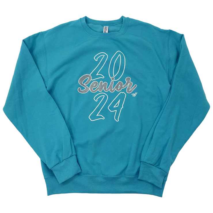 Senior 2024 Sparkle Blue Sweatshirt