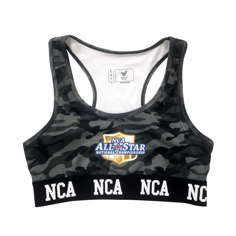 NCA All Star Black Camo Sports Bra