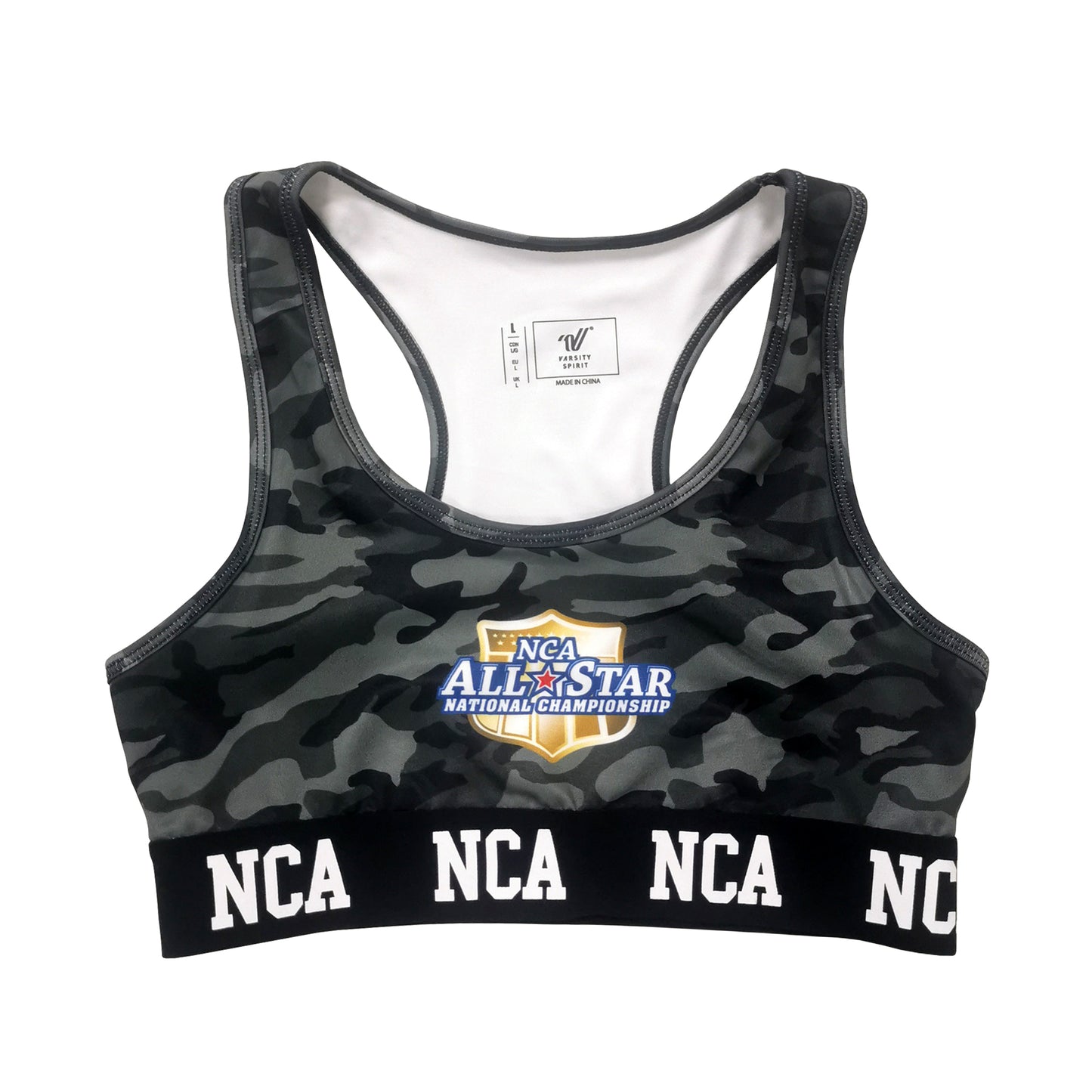 Load image into Gallery viewer, NCA All Star Black Camo Sports Bra
