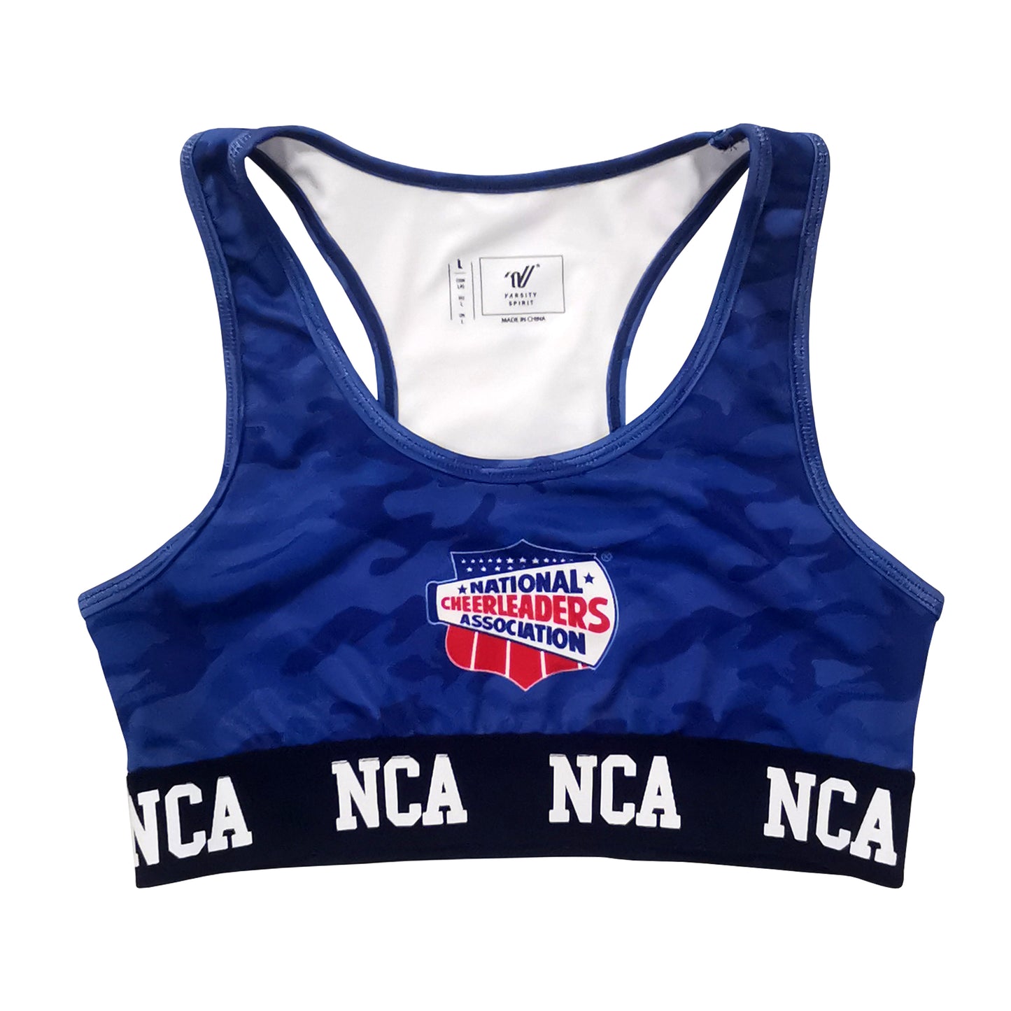 Load image into Gallery viewer, NCA Blue Camo Sports Bra
