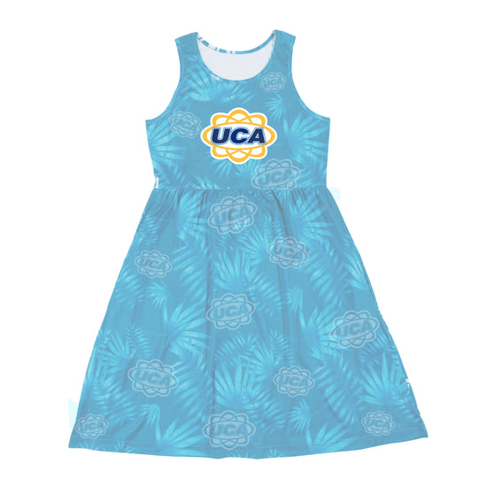 Load image into Gallery viewer, UCA Blue Floral Sundress
