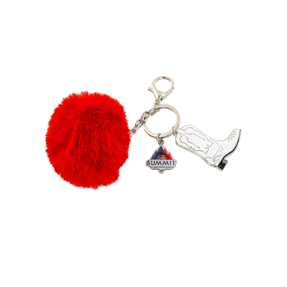 Summit Pom Pom Boot Keychain