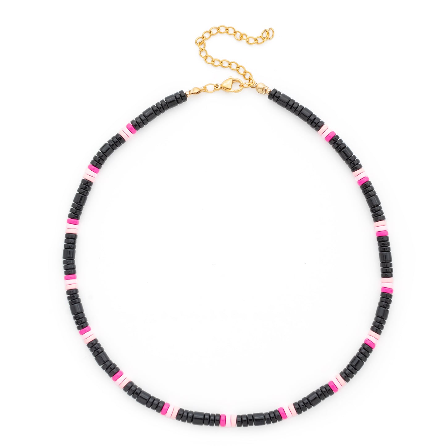 Freya Pink and Black Necklace