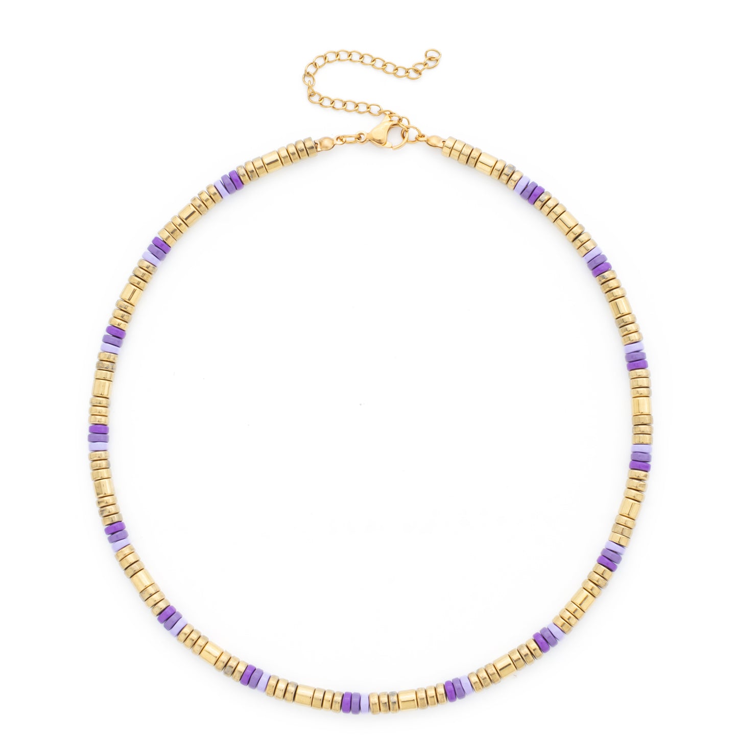 Freya Purple and Gold Necklace