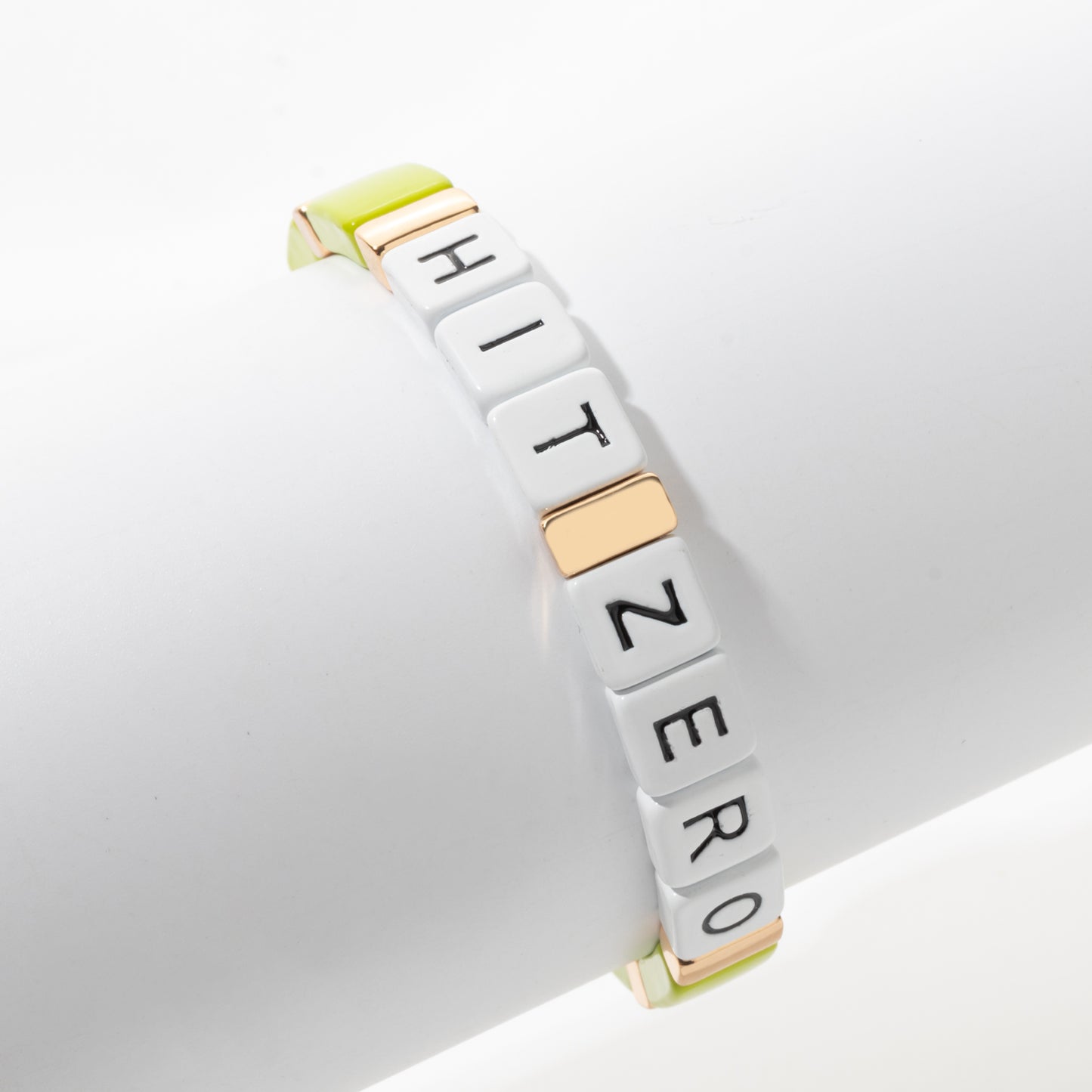 Hit Zero Green Single Bracelet - Gold