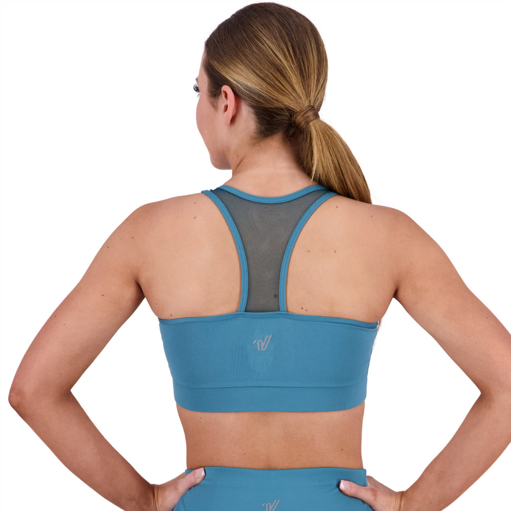 
                      
                        Varsity Power Mesh Sports Bra
                      
                    