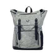 Varsity Silver Glitter Flap Backpack