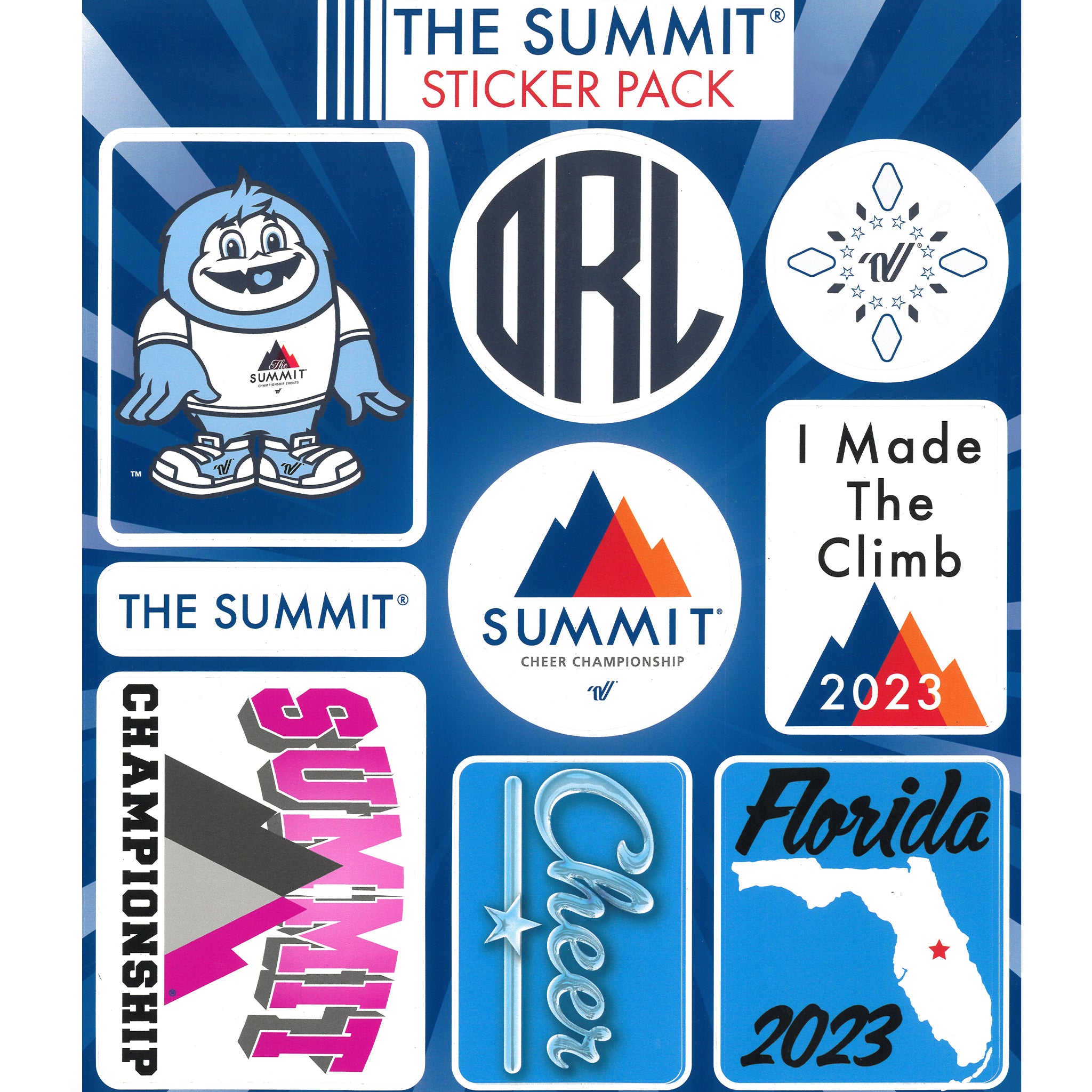 The Summit Sticker Pack - Varsity Shop