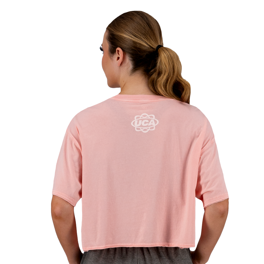 UCA Peach Boxy Crop Tee