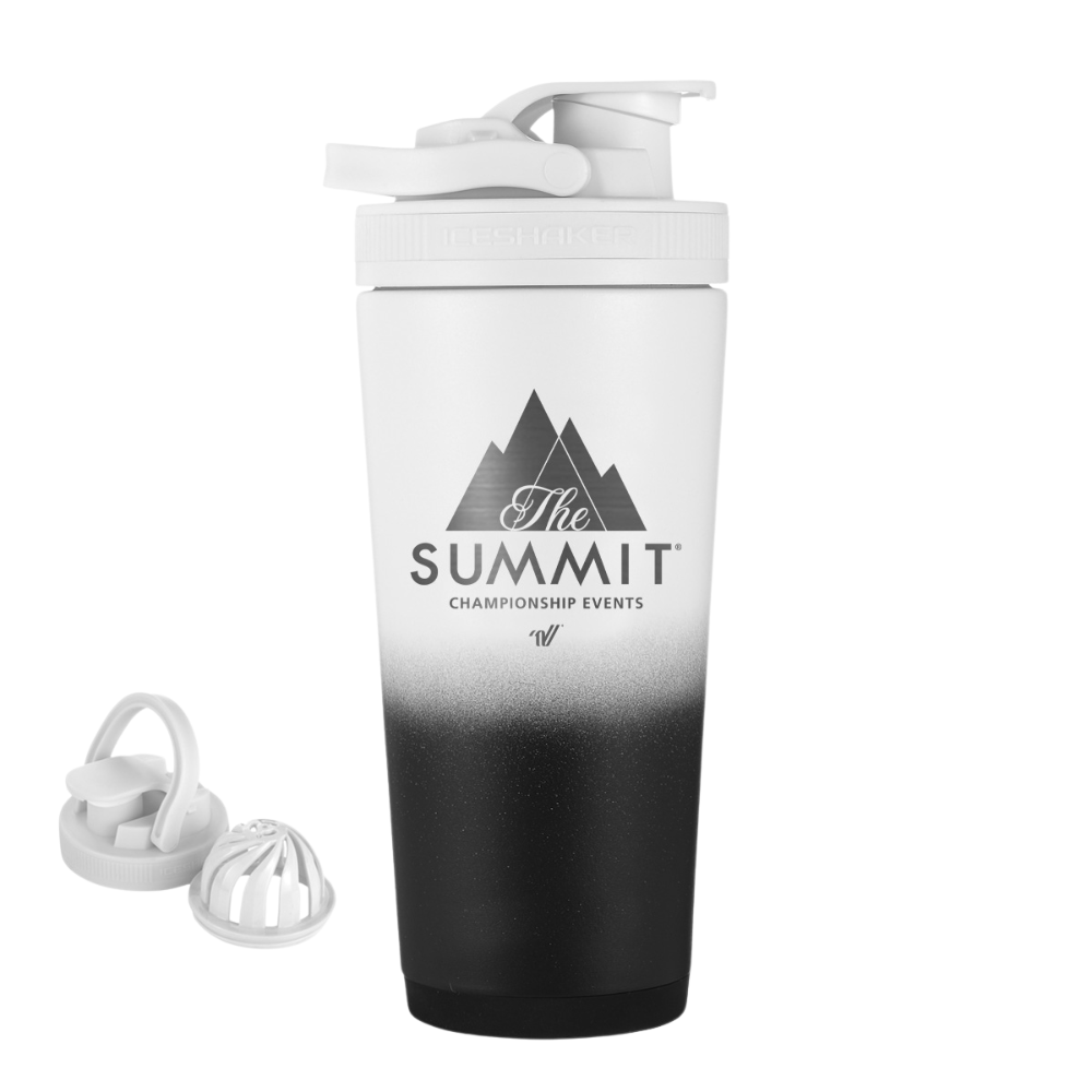Load image into Gallery viewer, The Summit Black &amp;amp; White 26oz Shaker Tumbler
