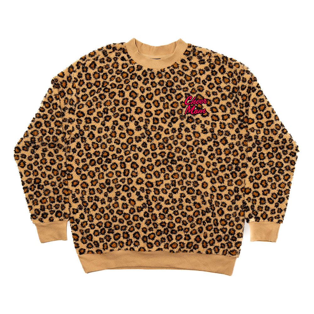 Cheer Mom Leopard Print Fleece