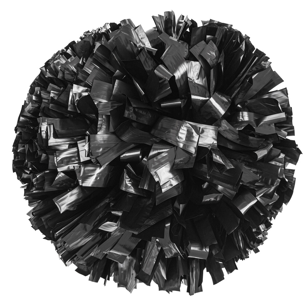 Black Solid Vinyl Pom