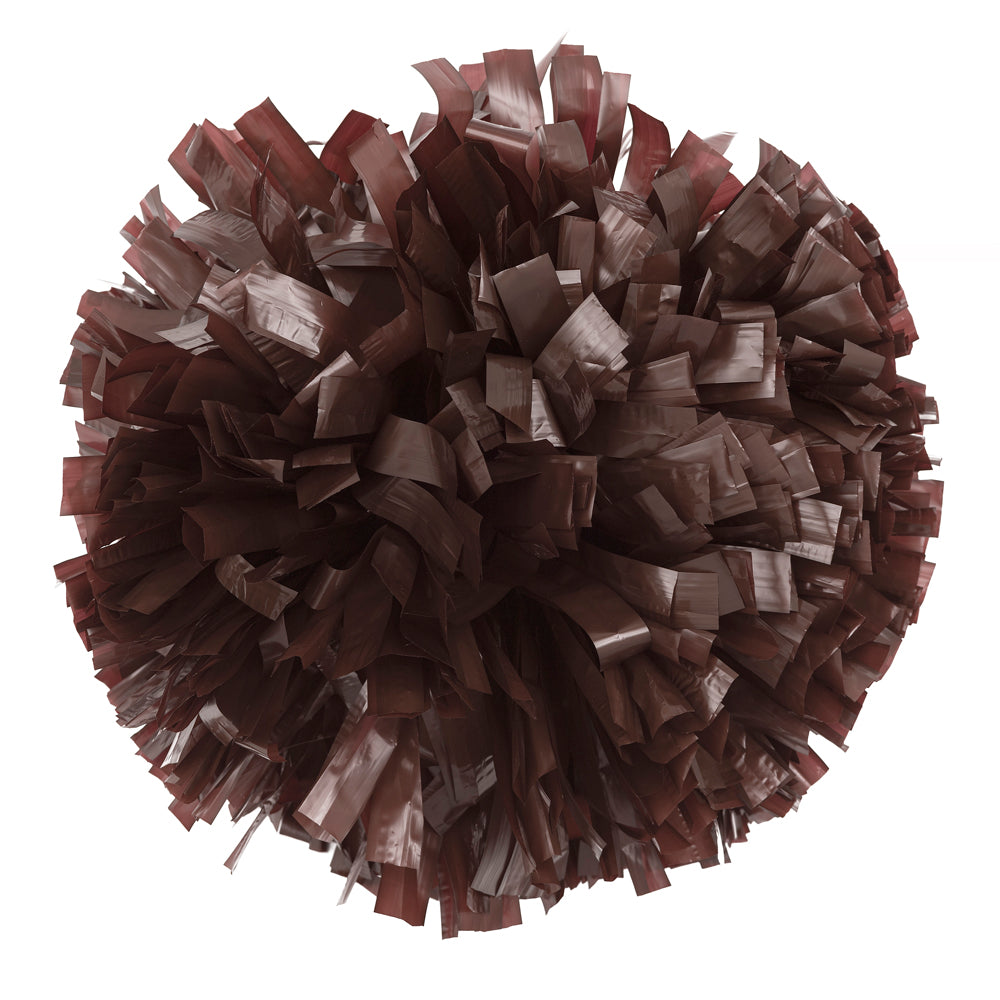 Brown Solid Vinyl Pom