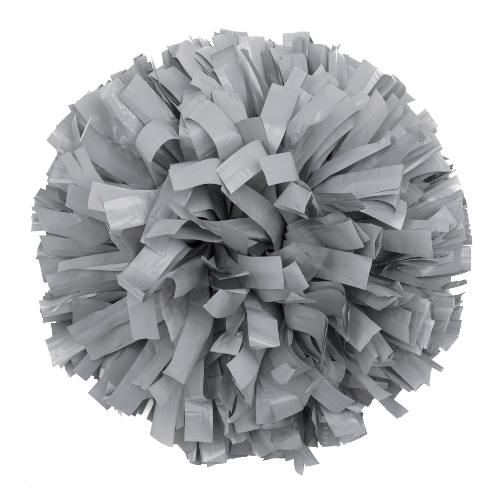 Grey Solid Vinyl Pom