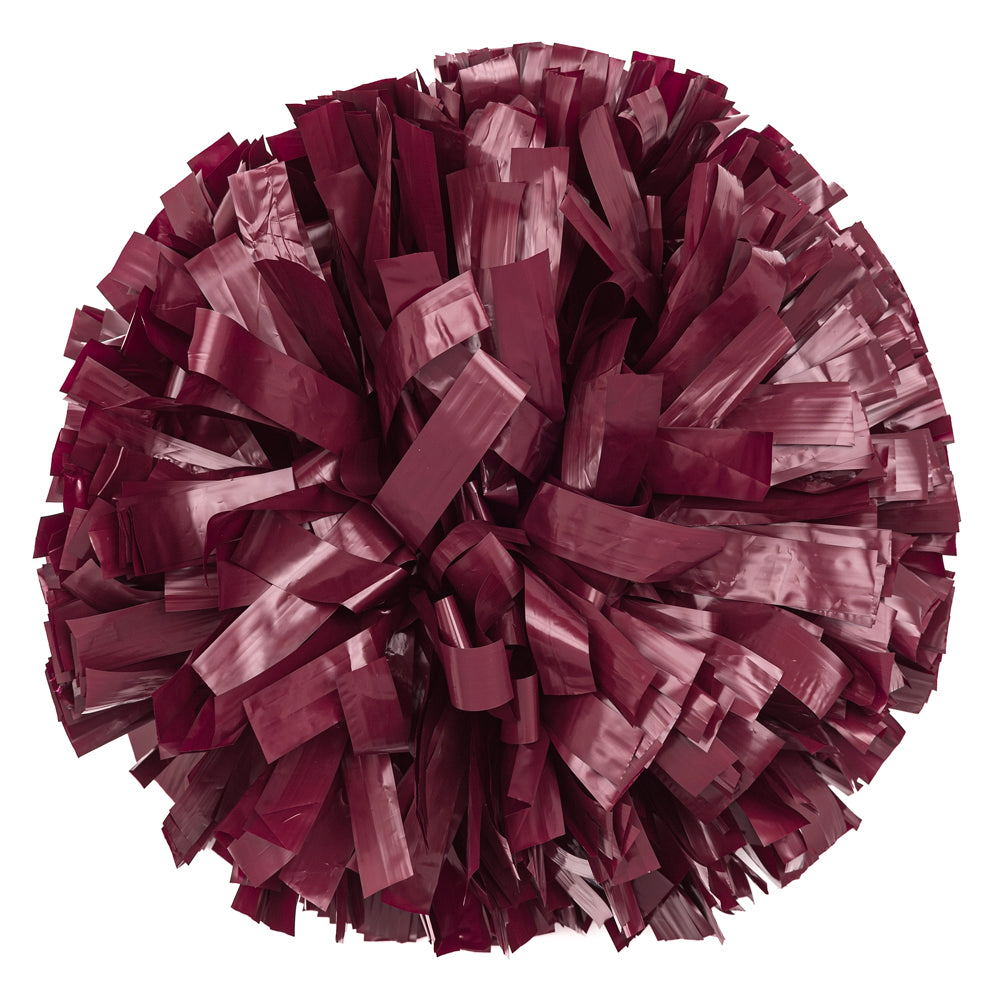 Maroon Solid Vinyl Pom