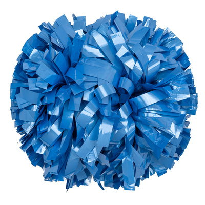 Blue Metallic Poms