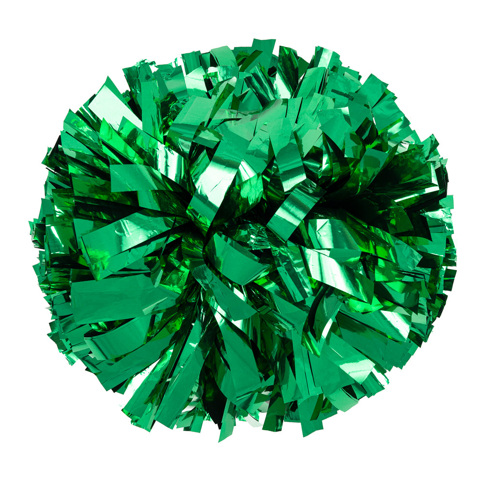 Neon Green Metallic 6 Pop Poms - I Love Cheer®
