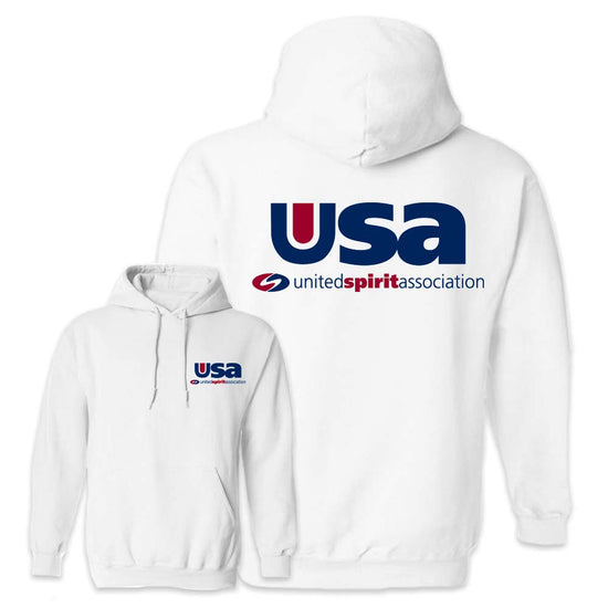 USA White Hooded Sweatshirt