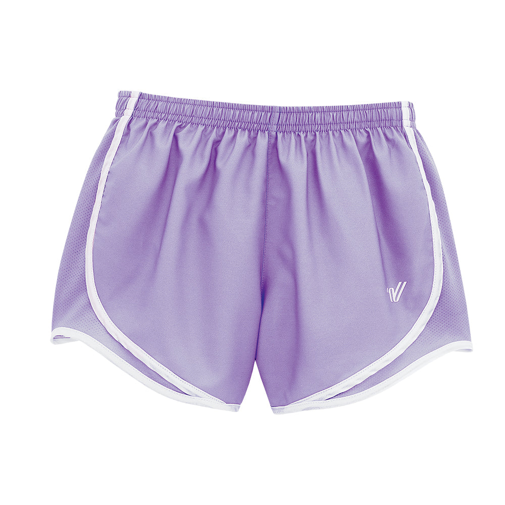 Y-3 logo-print track shorts - Purple