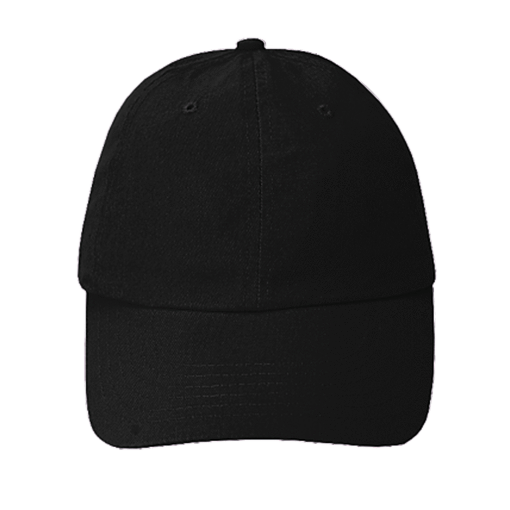 Plain black dad 2024 cap