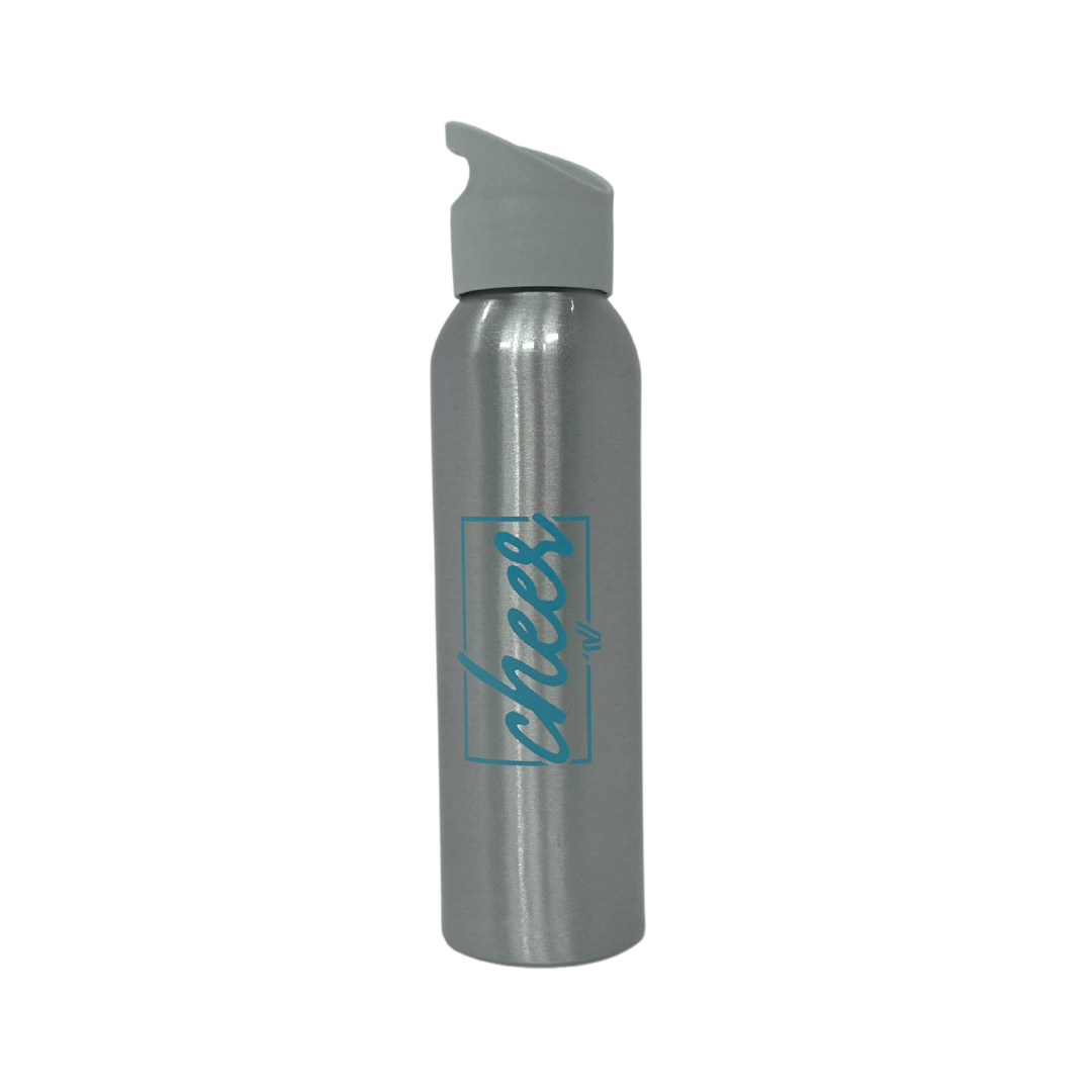 Load image into Gallery viewer, Silver Cheer Thermos Water Bottle
