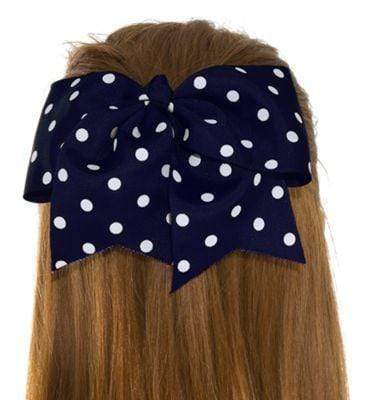 Navy Polka Dot Bow