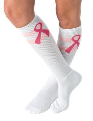 Pink Breast Cancer Awareness Socks
