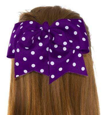 Purple Polka Dot Bow