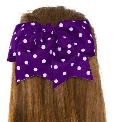 Load image into Gallery viewer, Purple Polka Dot Bow
